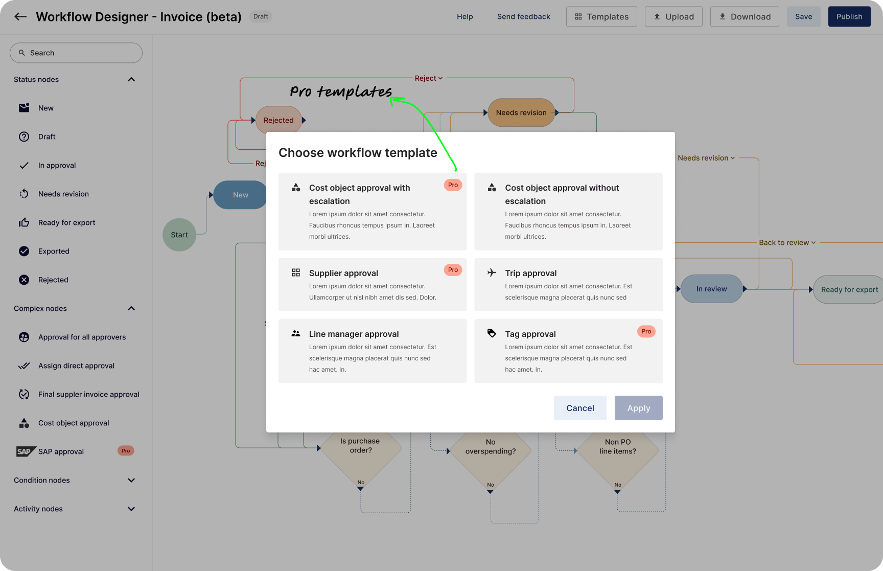 Overview of requested pro features such as test mode, history, and visibility of active workflows